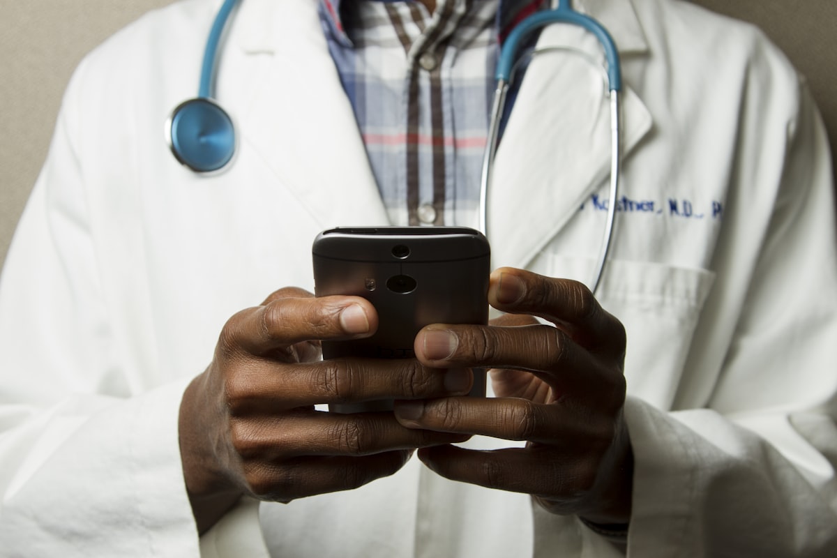 Medical professionals in discussion